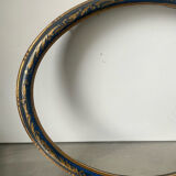 Wooden oval picture frame