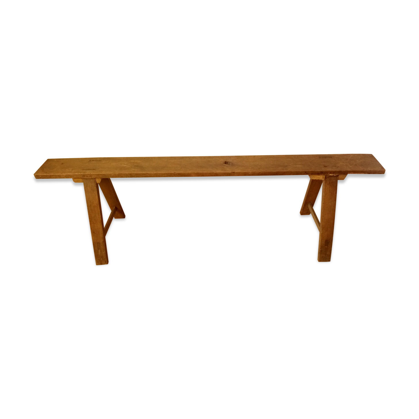 Little farm in oak bench