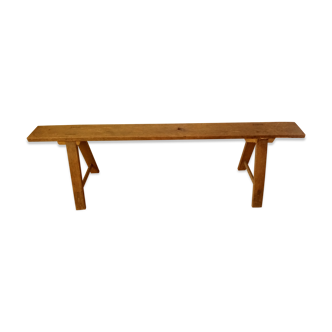 Little farm in oak bench