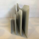 Gray metal wave mail holder