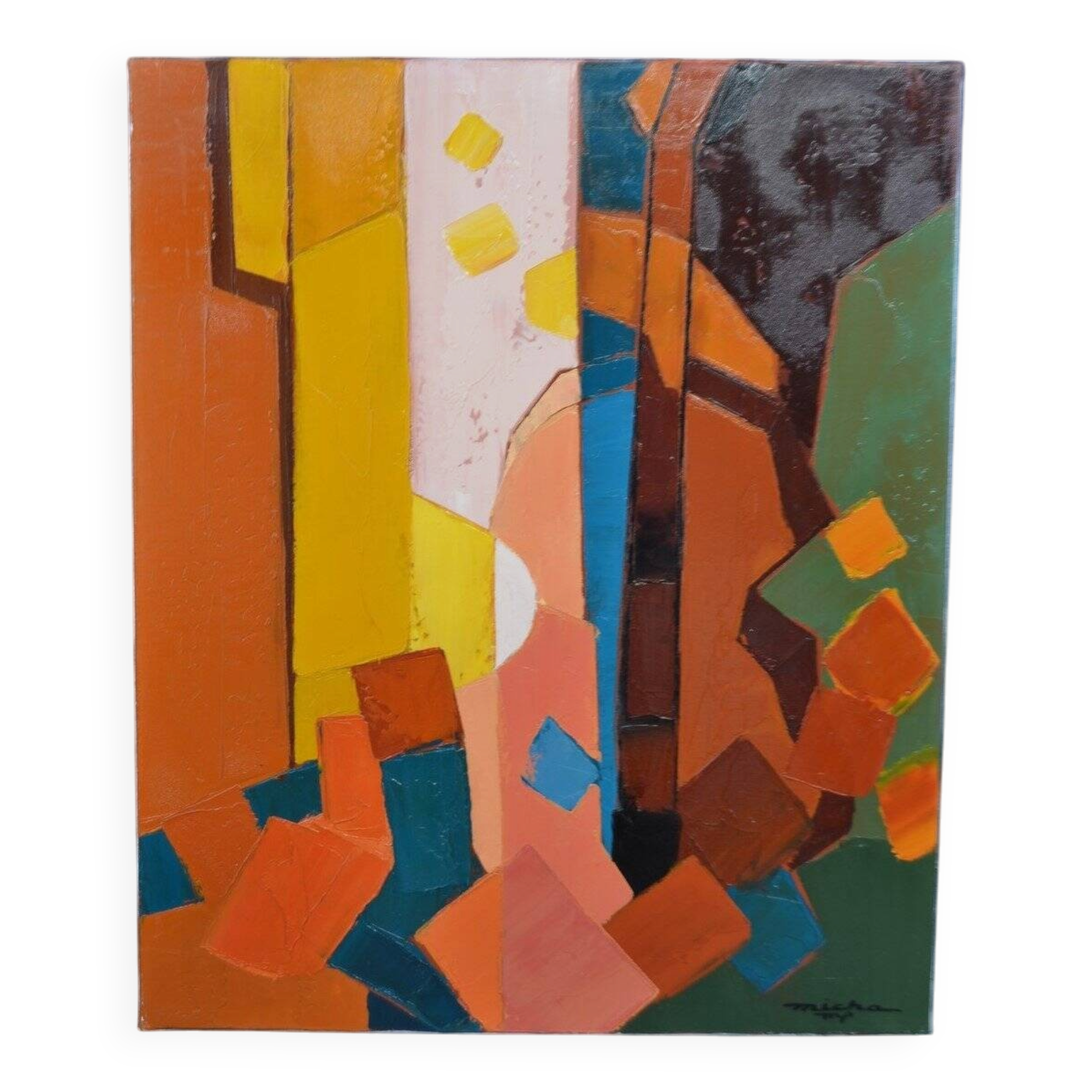 Michel Petiot, known as Micha, Composition for Violin No. 2, canvas