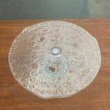 Vintage Scandinavian glass cake stand