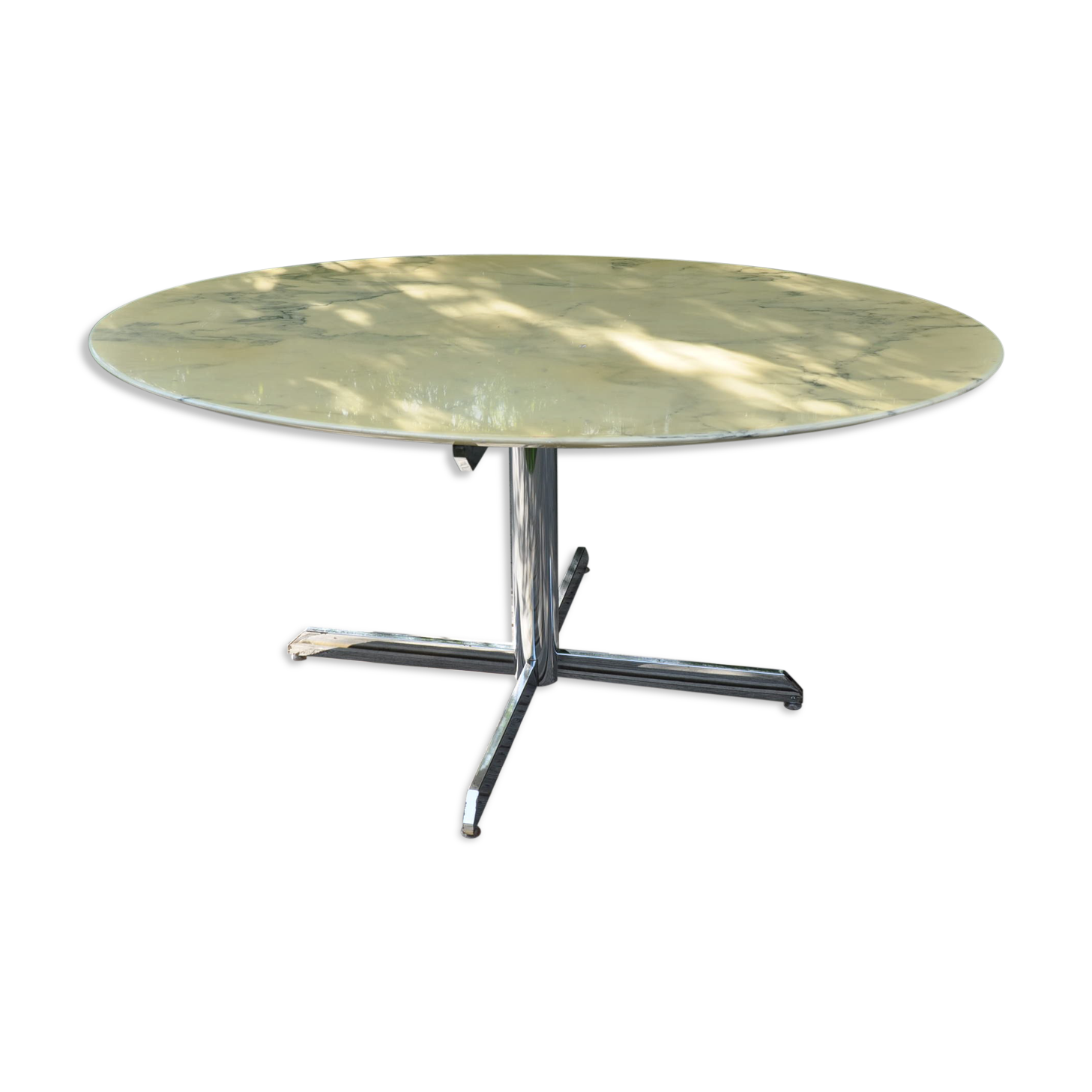 Meal table, oval, marble, 70