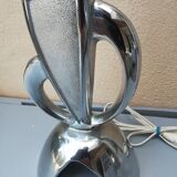Lampe space age vintage chrome 70