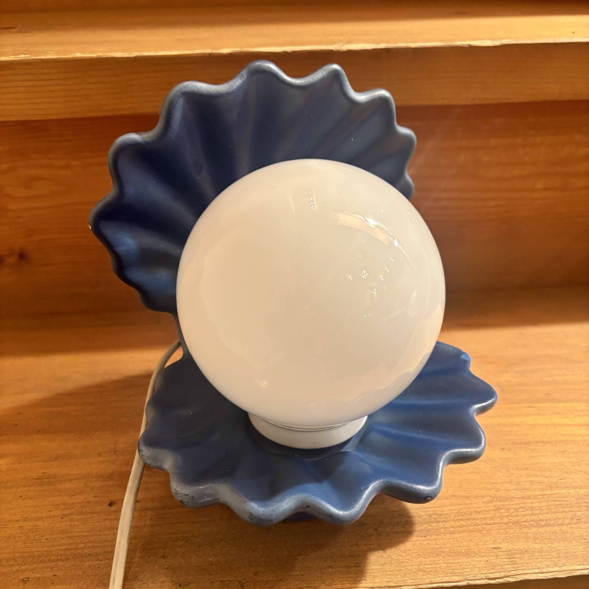 Lampe coquillage vintage