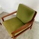 Living room set sofa armchair coffee table Scandinavian design 60s Swedish vintage teak