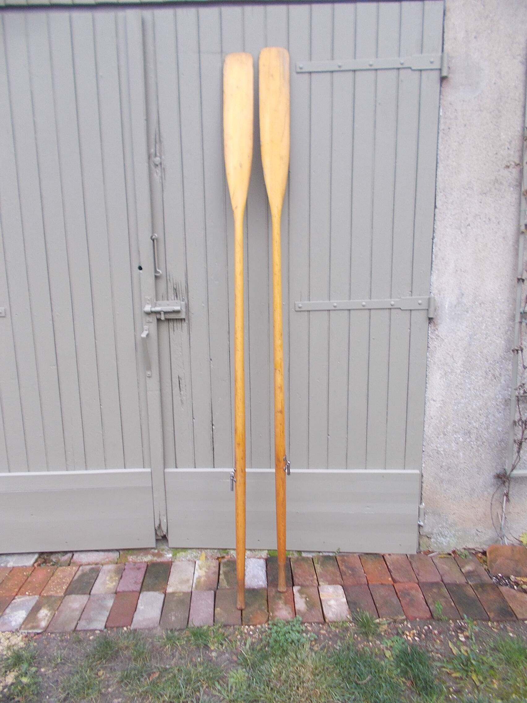 Pair of vintage oars