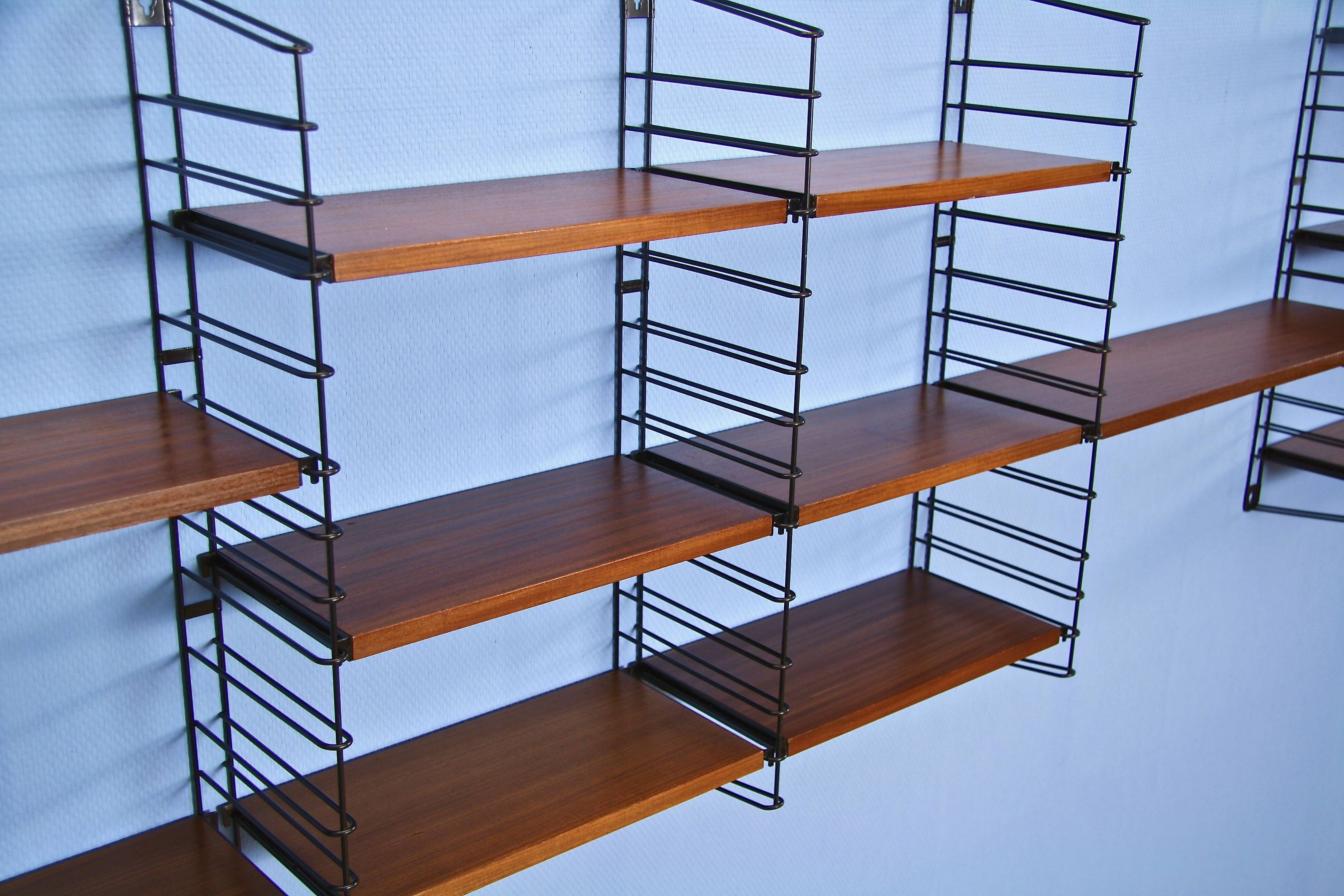 Dutch modular shelving unit by A. Dekker for Tomado, 1960s