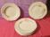 Series of 6 Schonwald Germany flat plates Art Nouveau decor