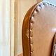 Armchair in chromed metal and tawny skaï 1950s