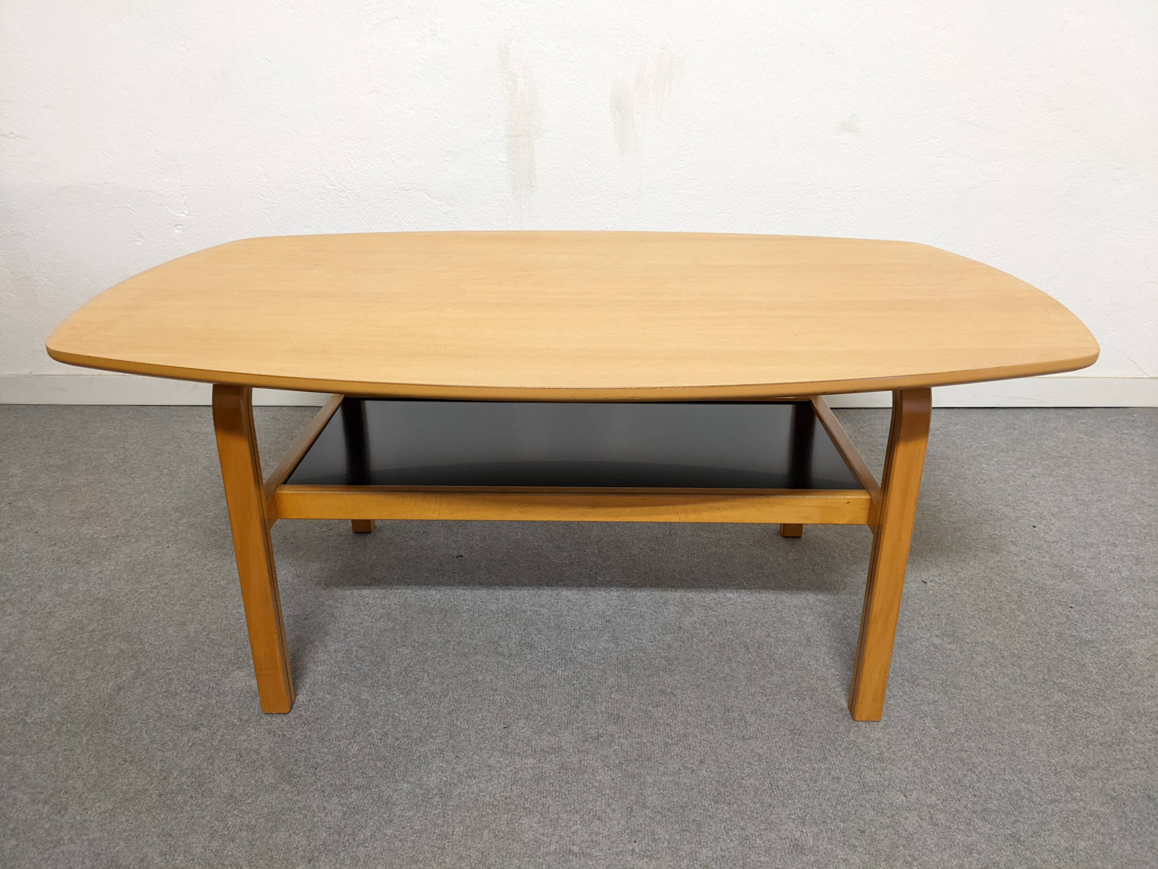 Table basse bow wood des années 60/70