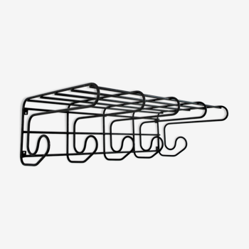 Coat rack metal black ikea design 80s