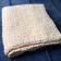 Couverture en mohair crème faite à la main – Plaid de luxe doux – 1,2 x 2 m