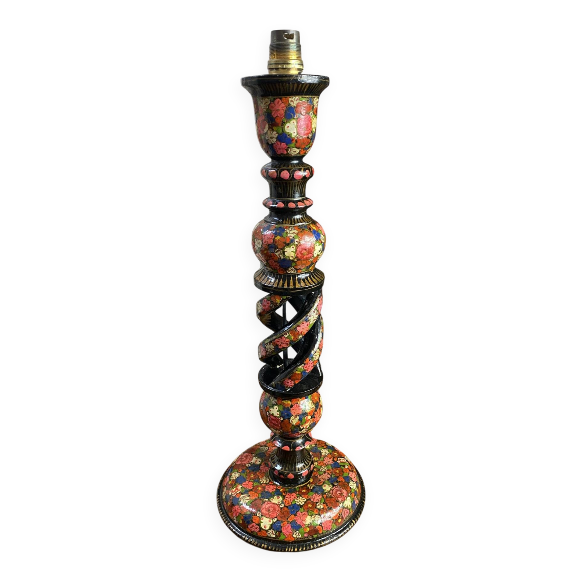 Kashmiri lamp base