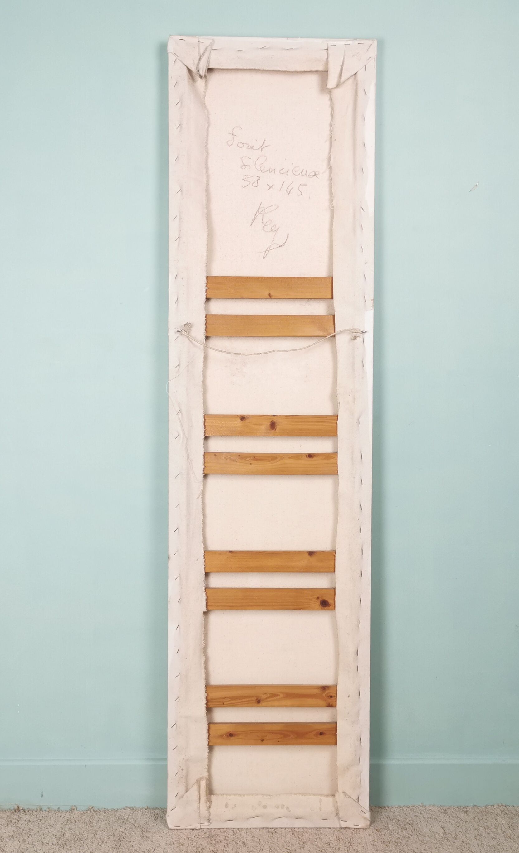 Pair of abstract paintings 60'