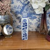 Rectangular Hue Blue Vase Vietnamese Landscape Decor 20th Century