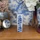 Rectangular Hue Blue Vase Vietnamese Landscape Decor 20th Century