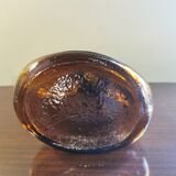 Vintage pitcher amber glass