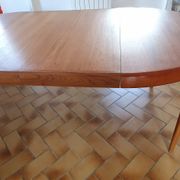 Vintage Scandinavian extendable table with double extension