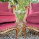Pair of Louis XV Style Walnut Bergeres, 19th Century