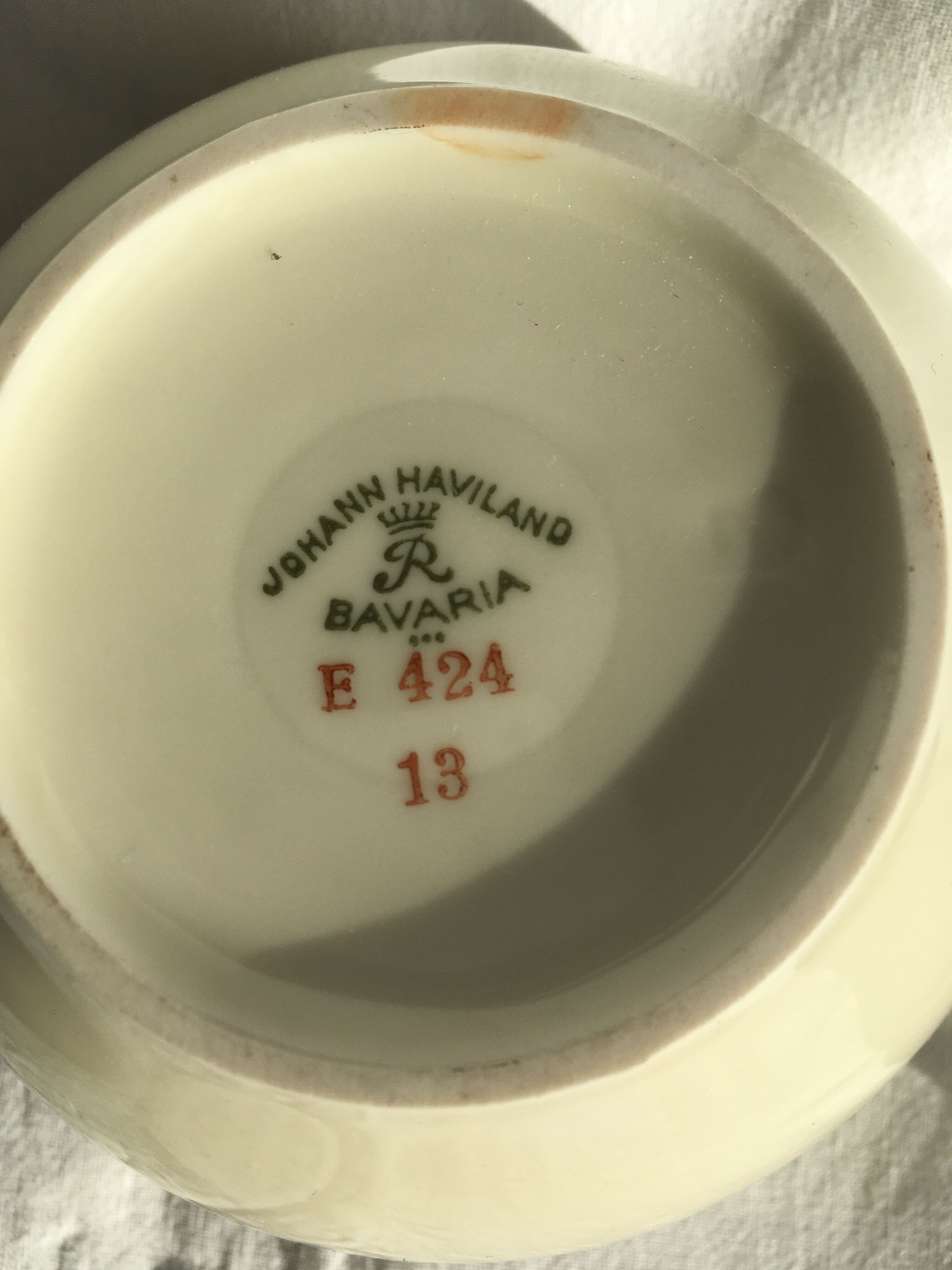 Porcelain sweetener Haviland Bavaria.