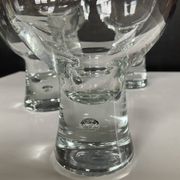 Set of 4 "balloon" glasses by Durobor from the 1970s.