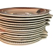 Sarreguemines Digoin, 16-piece Art Deco fish service circa 1930