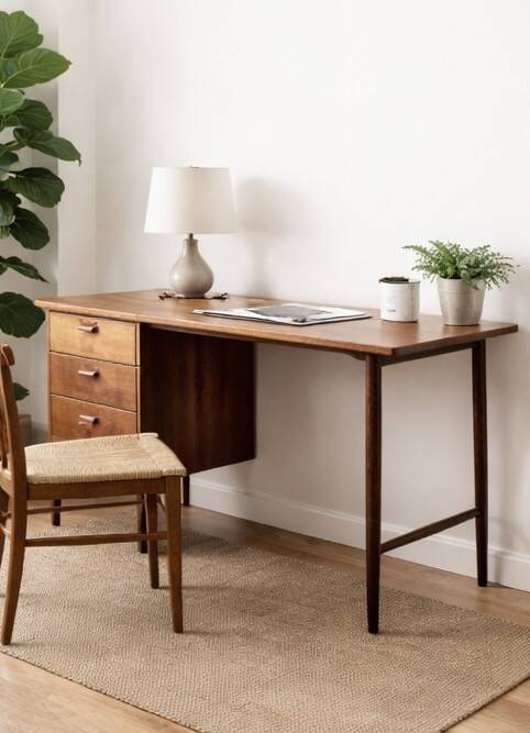 Petit bureau danois – teck – design scandinave – années 1960