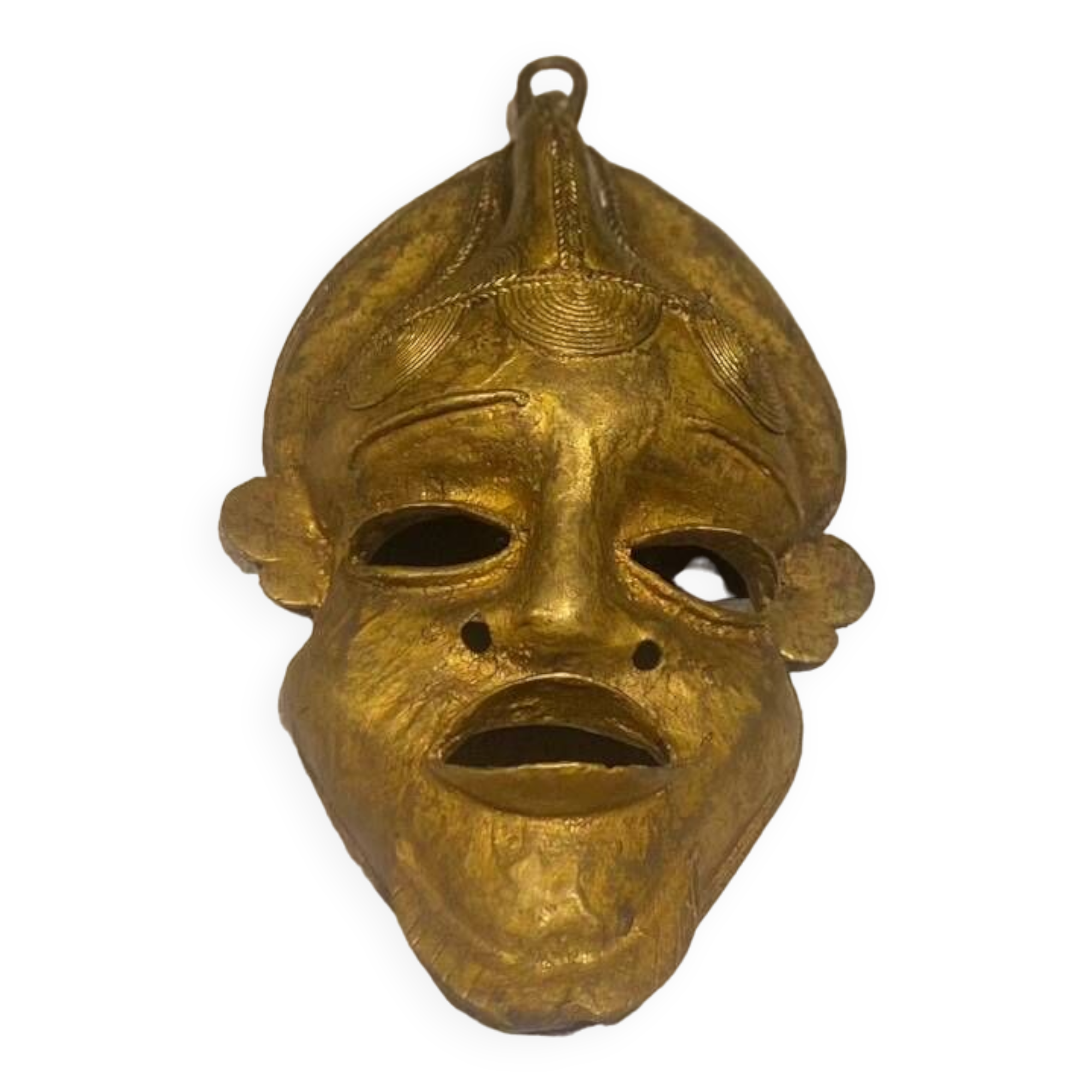 African Bronze Mask, Tribal