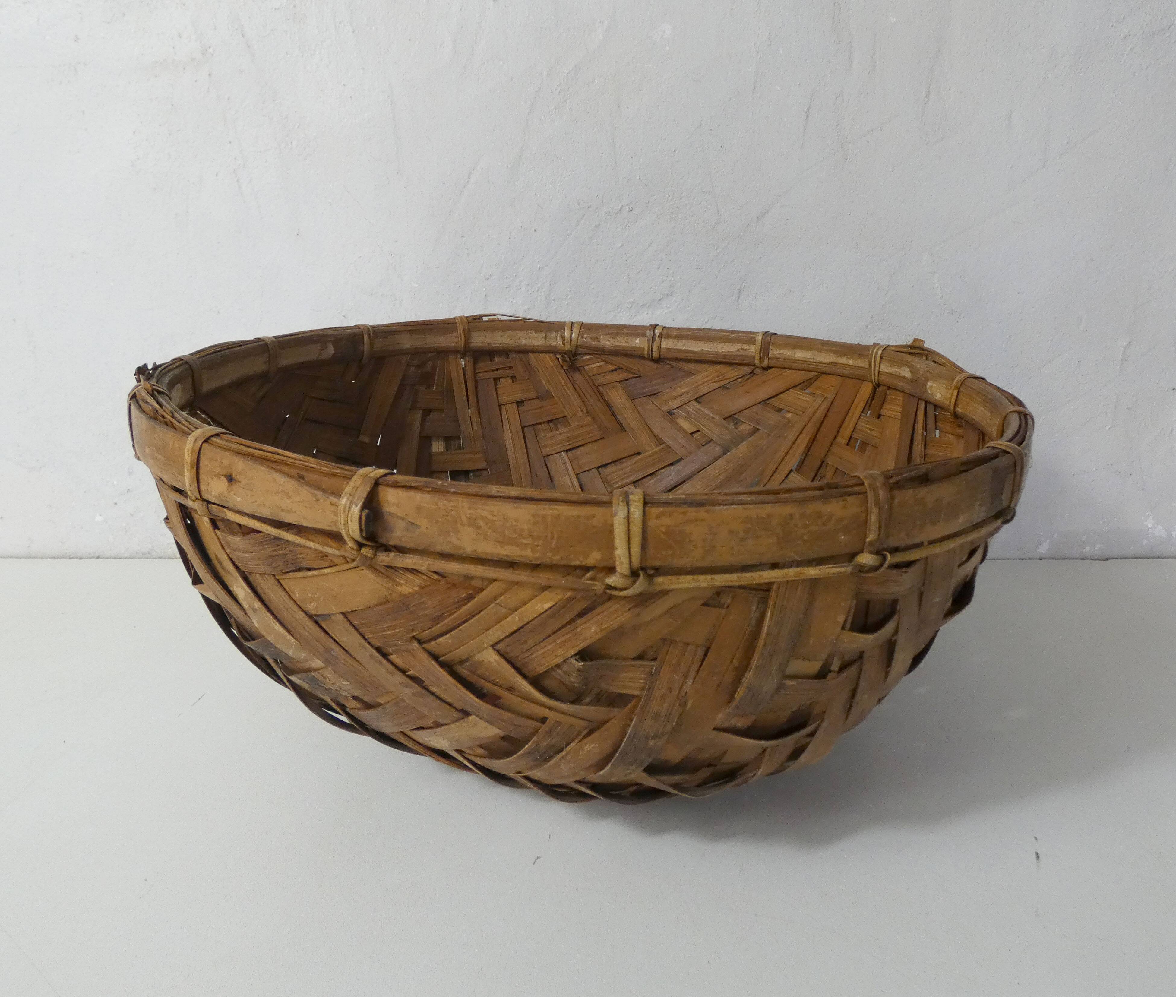 rattan basket basket for herbalist gathering