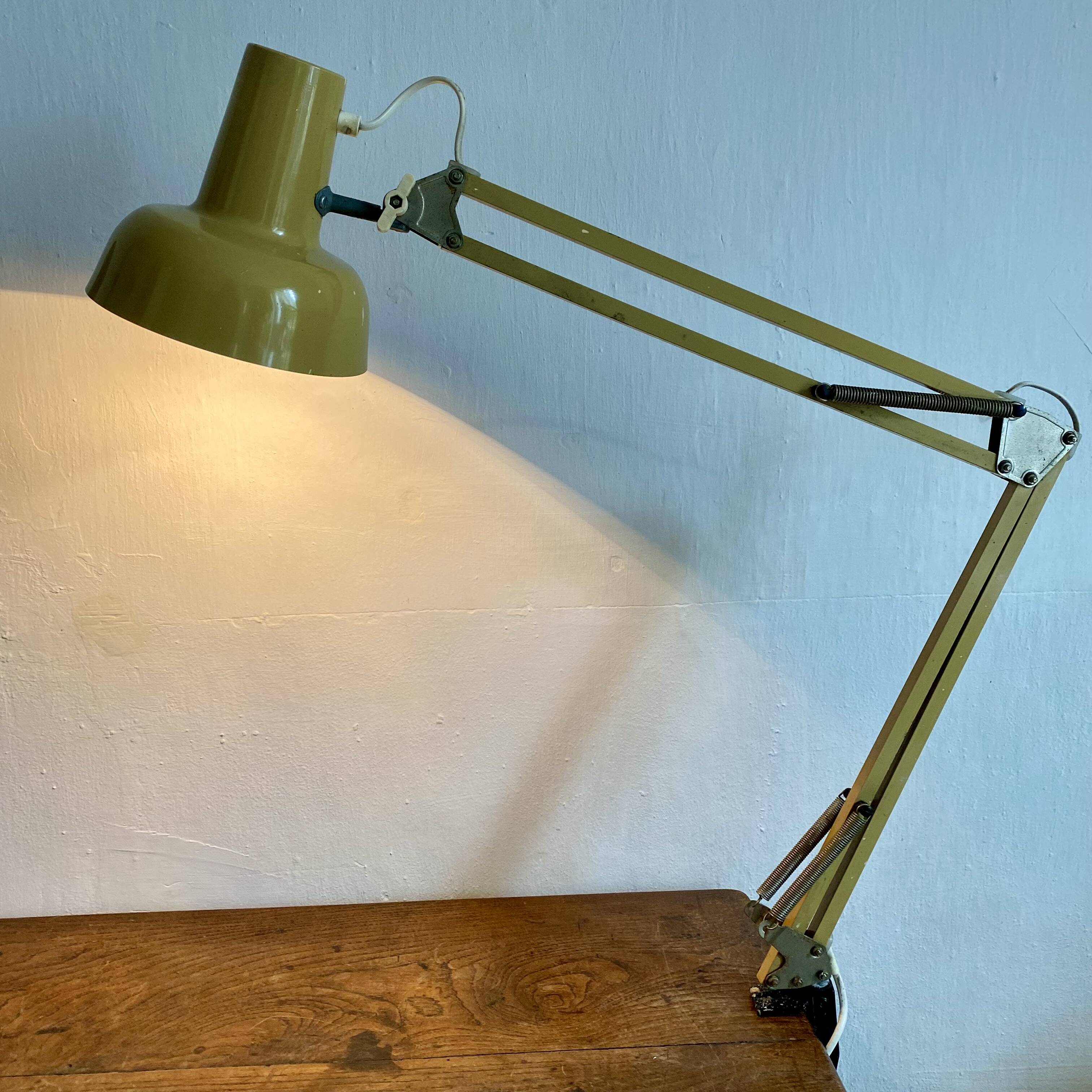 Architect desk lamp, 70s workshop