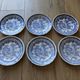 Set of 6 plates of Luneville K and G model Excelsior