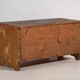 Antique wedding chest with polychrome floral motifs (circa 1860) #104