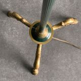 Bronze tripod floor lamp with doe hooves, 1950
