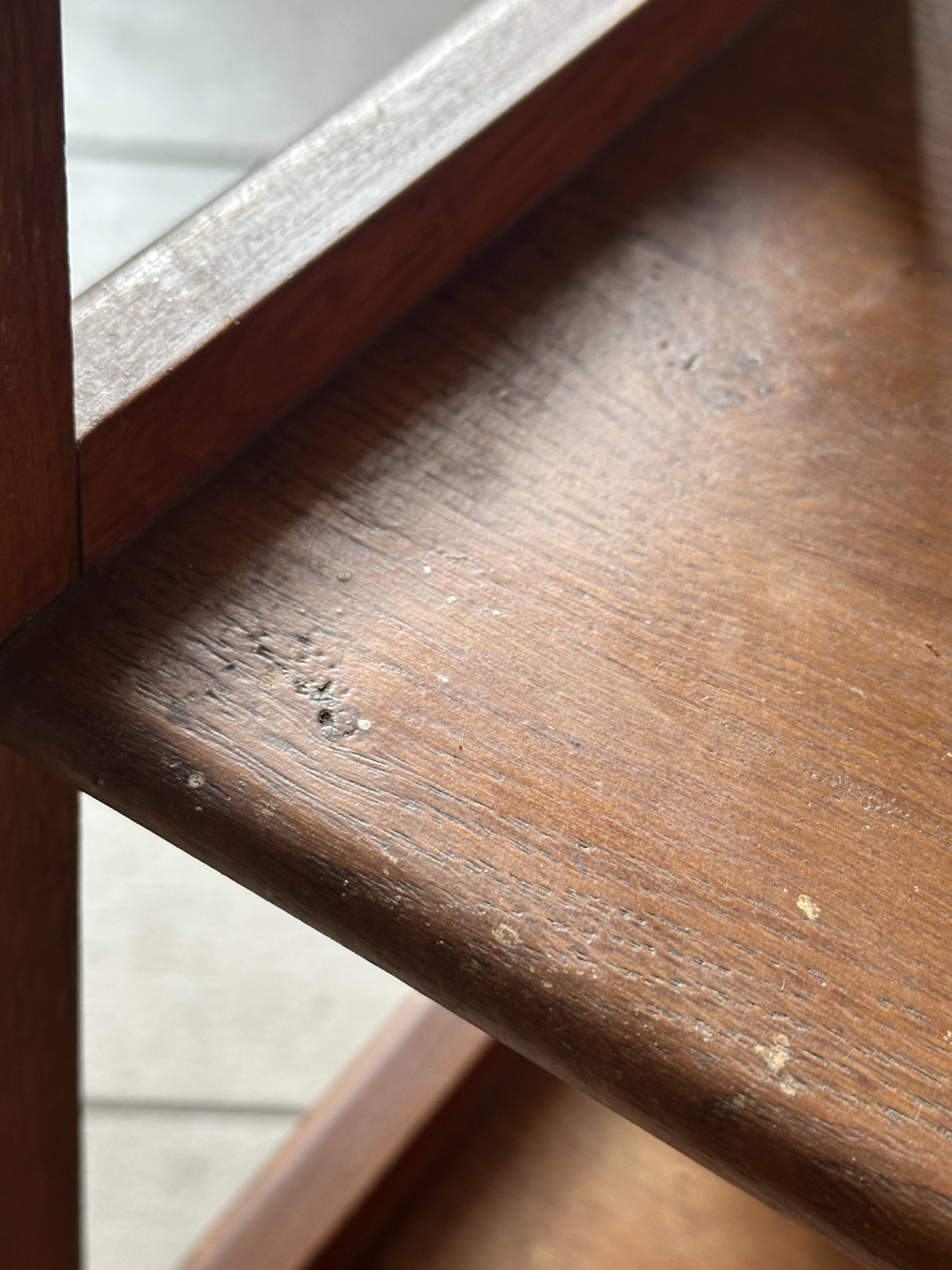 Oak shelf design vintage reconstruction 60s