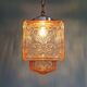 Art Deco pale pink glass pendant light, 1920s-30s