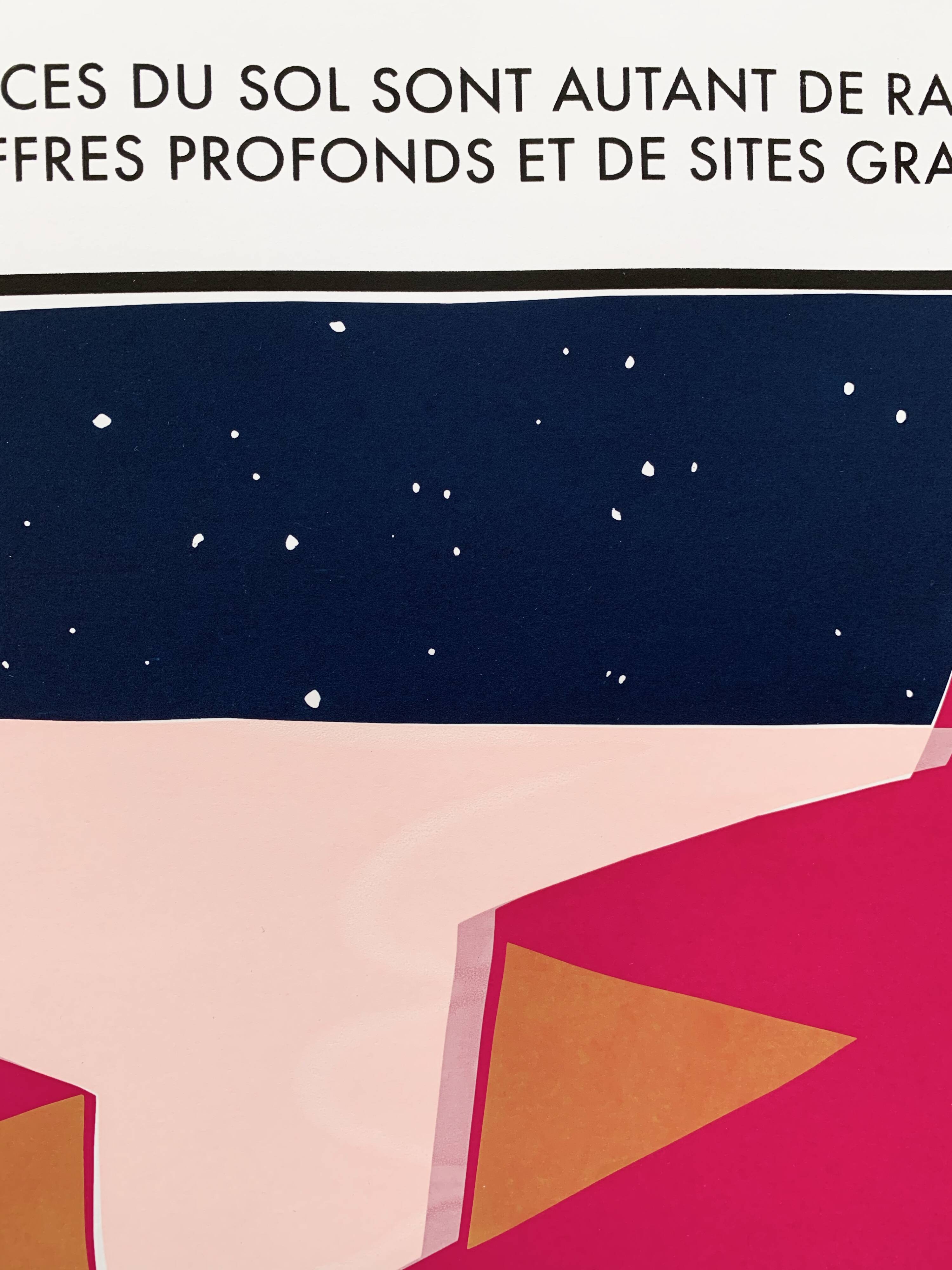 Screenprint On The Other Worlds - Les Moindre Interstices