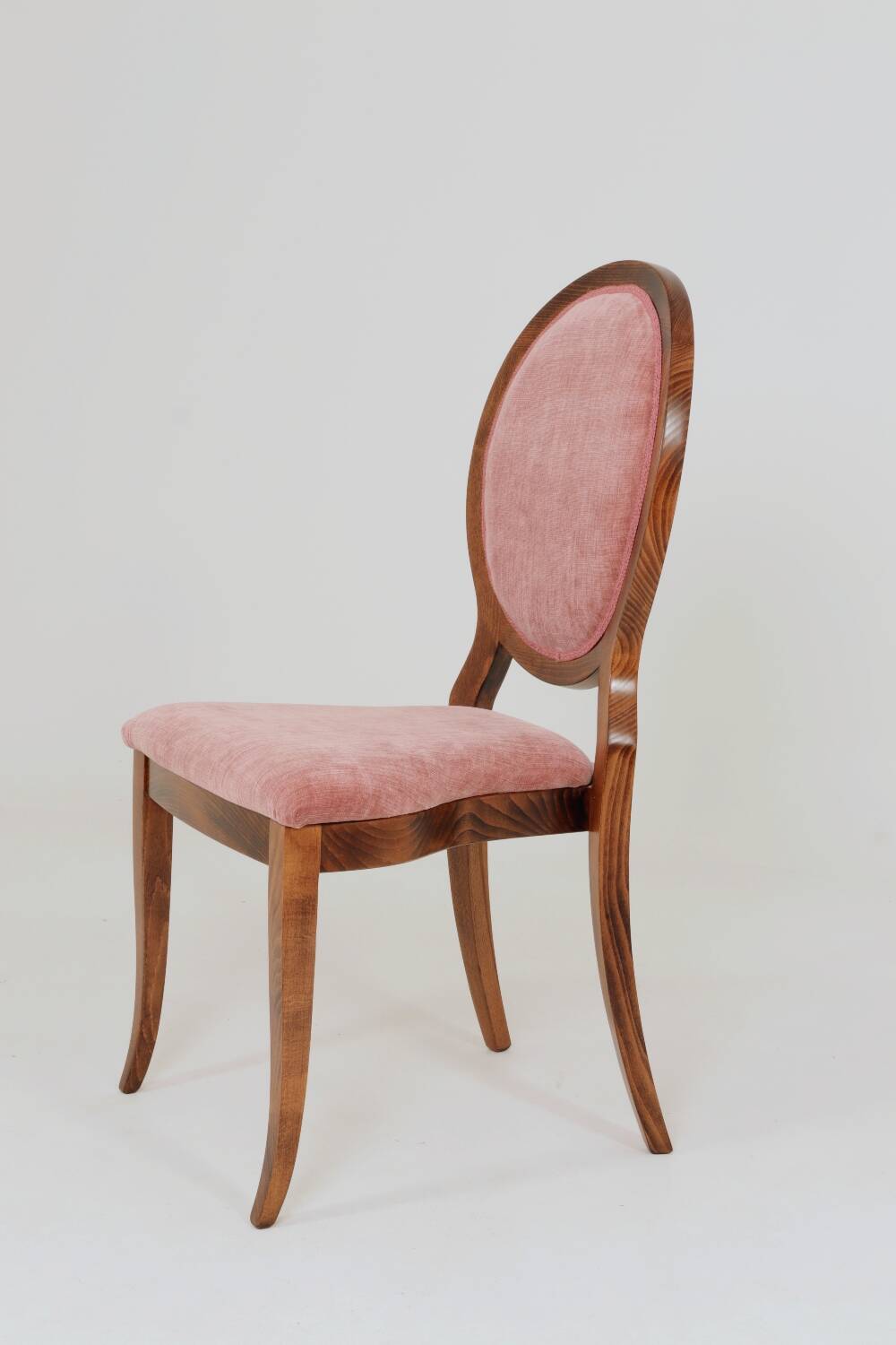 Set of 6 medallion dining chairs, Indian pink