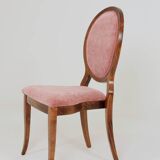 Set of 6 medallion dining chairs, Indian pink