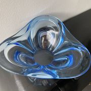 Blue Murano fruit bowl