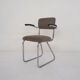 Gispen dining chair with tubular frame, model 212, The Netherlands 1950's