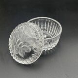 Small crystal candy box with floral decoration - 637002