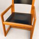 André Sornay armchair in solid pine and black lacquer – circa 1960
