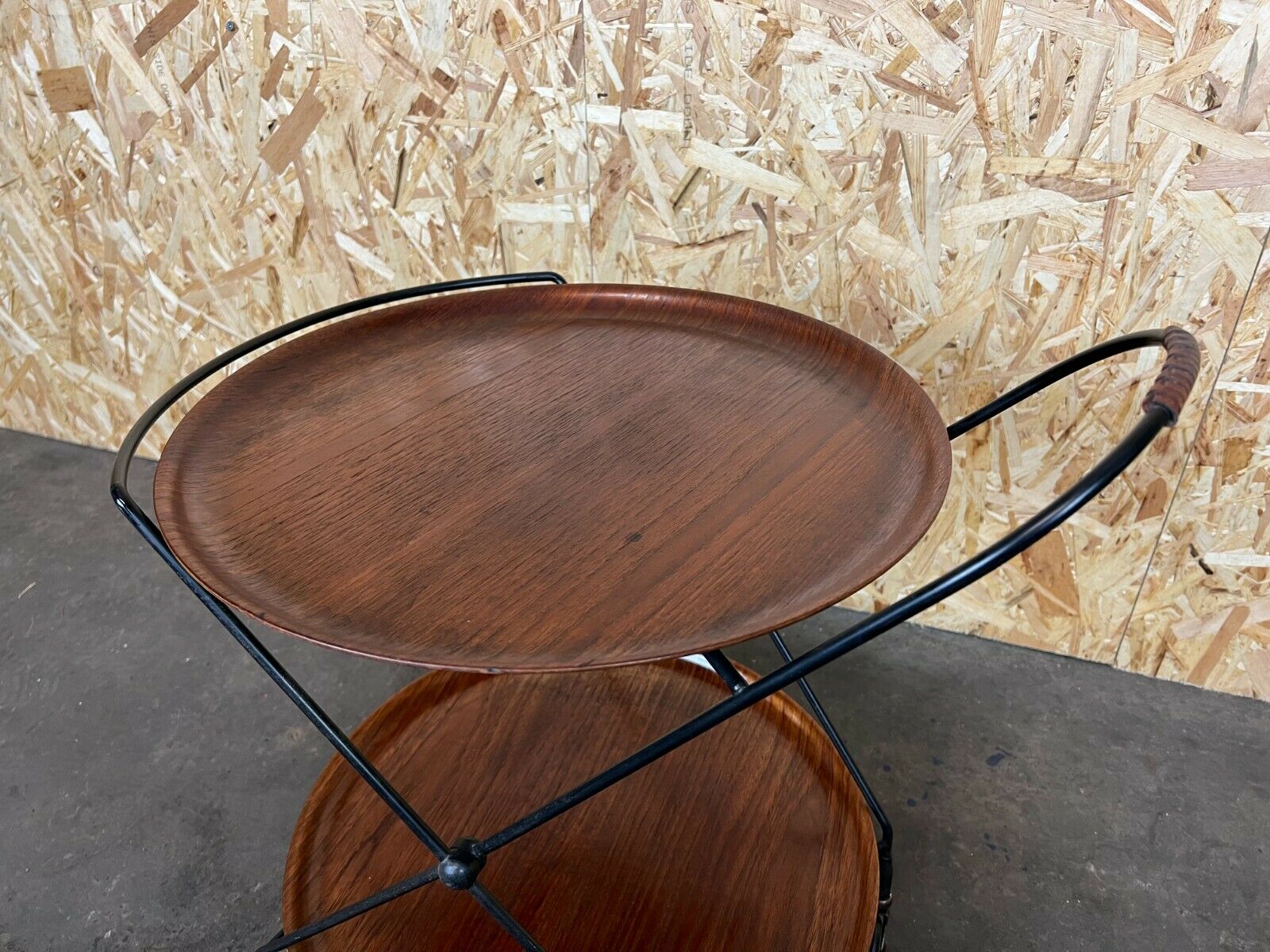 60s 70s teak serving trolley Jie Gantofta String Serving Trolley Sweden 60s