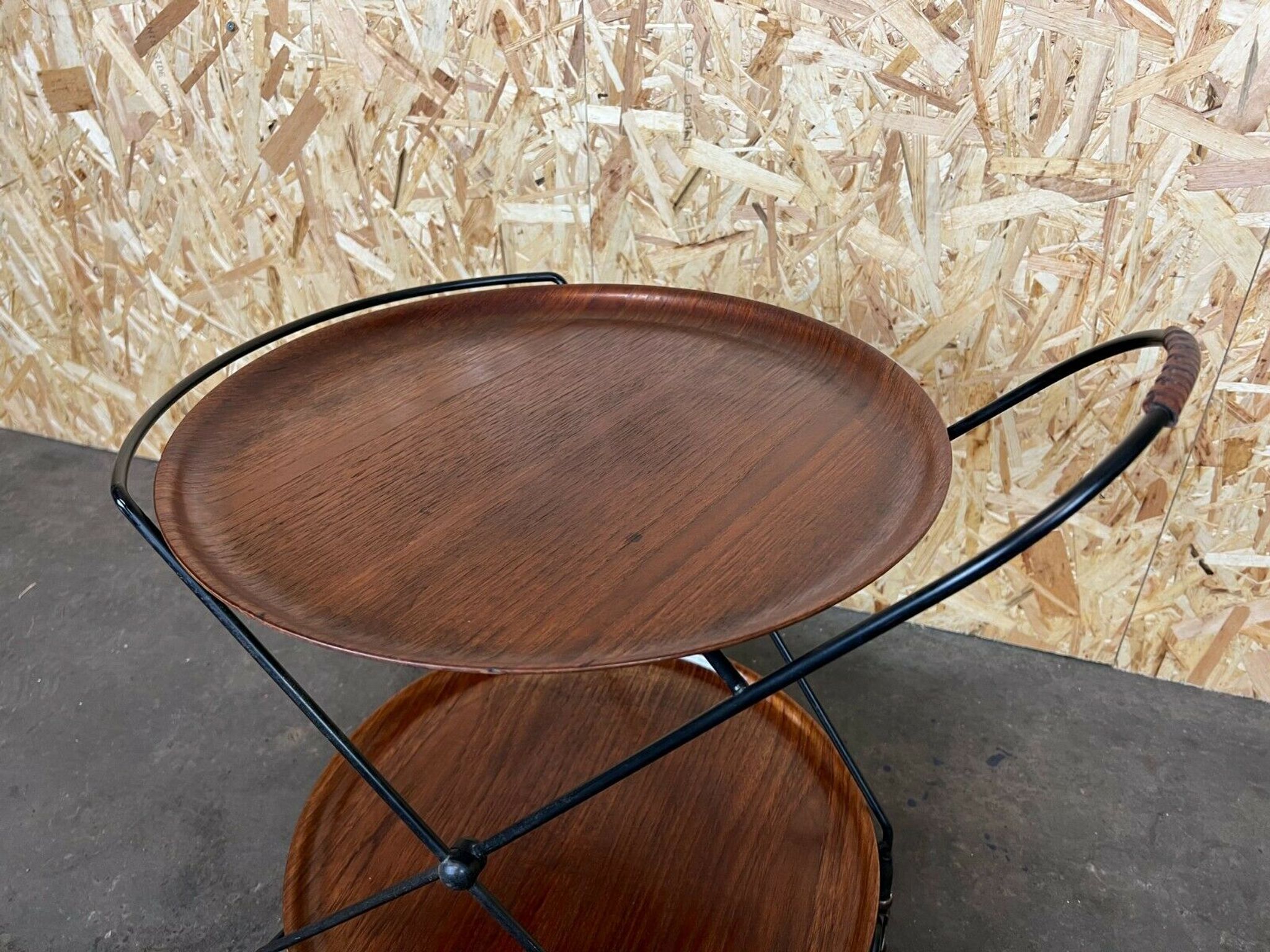 60s 70s teak serving trolley Jie Gantofta String Serving Trolley Sweden 60s