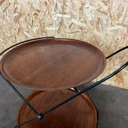 60s 70s teak serving trolley Jie Gantofta String Serving Trolley Sweden 60s