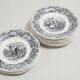12 x earthenware plates from Creil and Montereau on the theme of harvest.