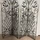 20th century wrought iron four-leaf partition