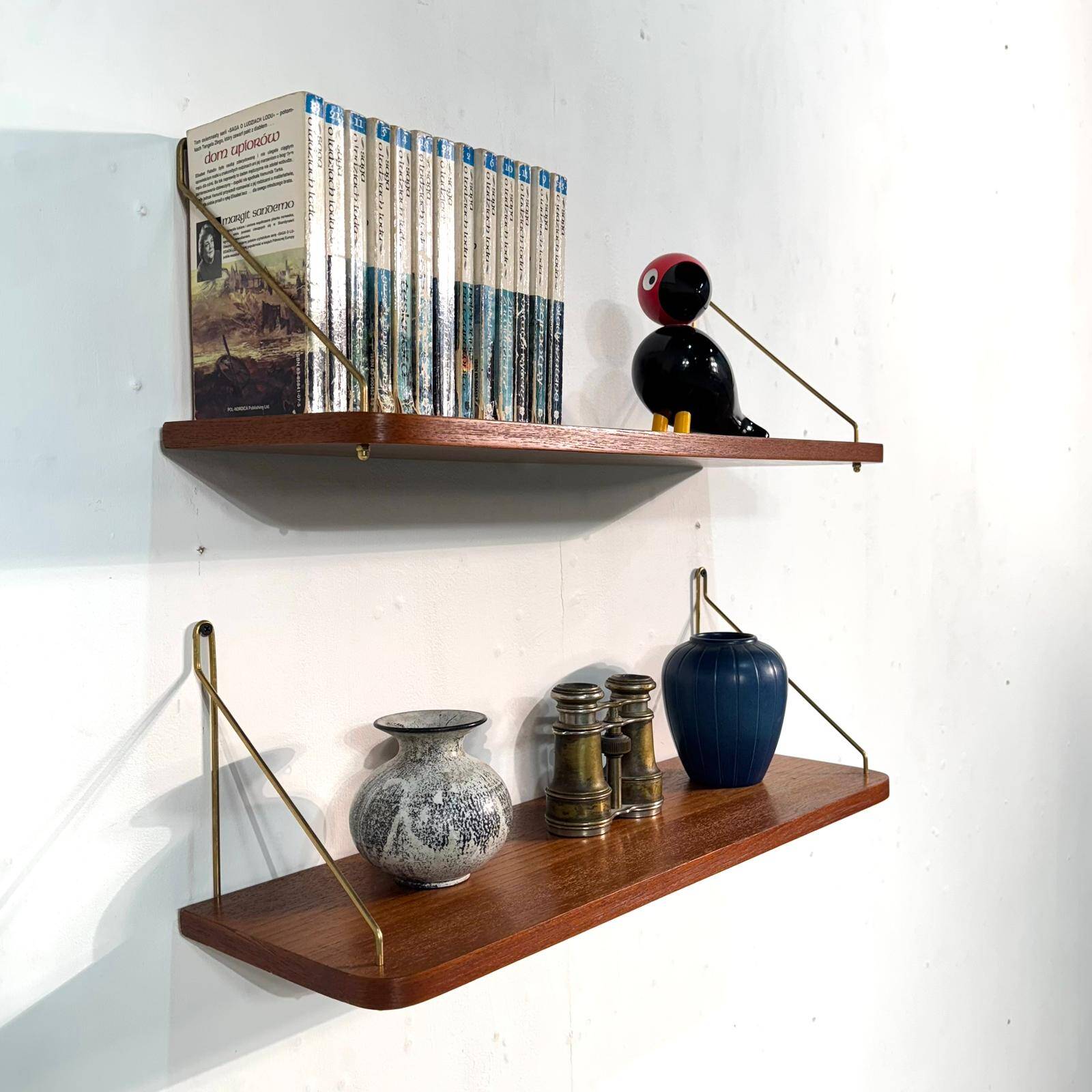Set of two floating shelves, Danmark, 1960s