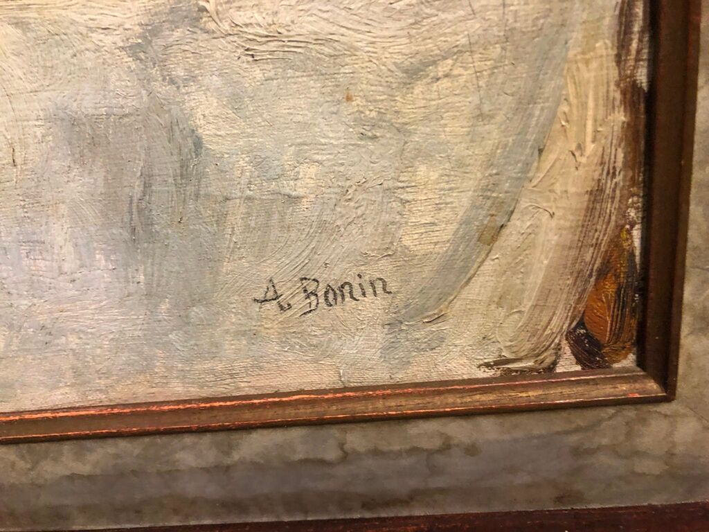 Oil on canvas alexandre bonin